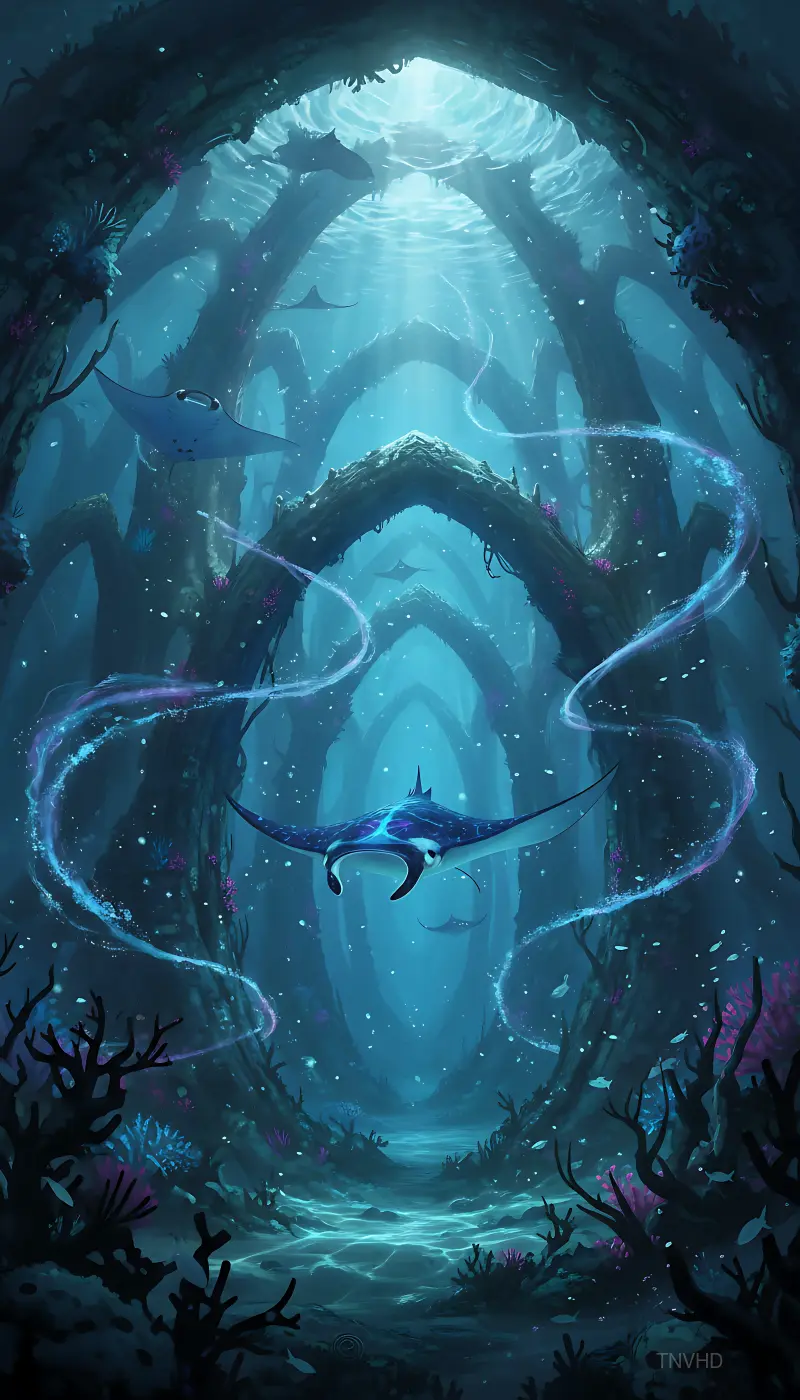 Bioluminescent Reef Cathedral