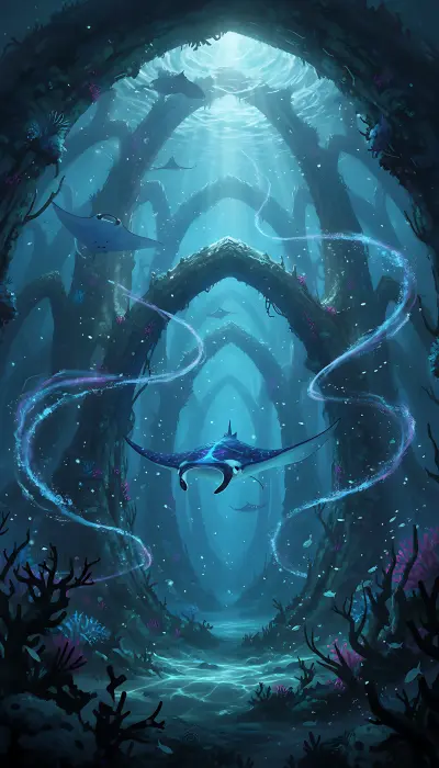 Bioluminescent Reef Cathedral
