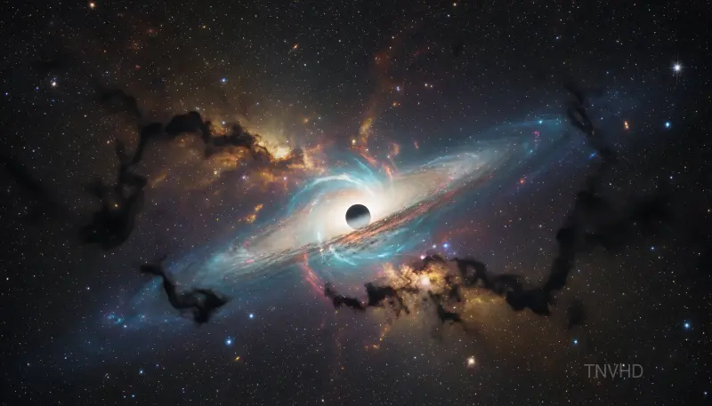 AI: Looking directly toward the galactic center of the Milky Way,
the densest regio...