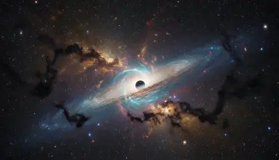 AI: Looking directly toward the galactic center of the Milky Way,
the densest regio...