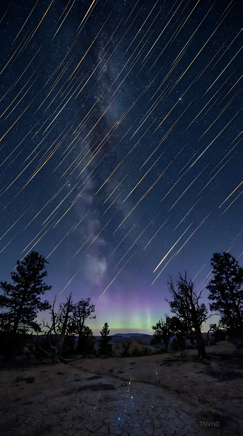 Nocturnal Meteor Shower Vista