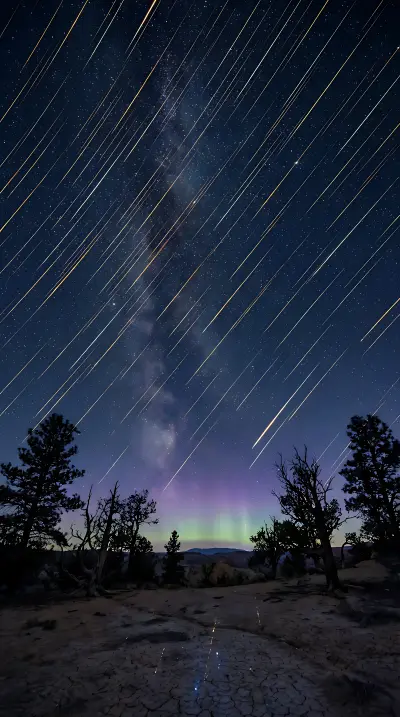 Nocturnal Meteor Shower Vista