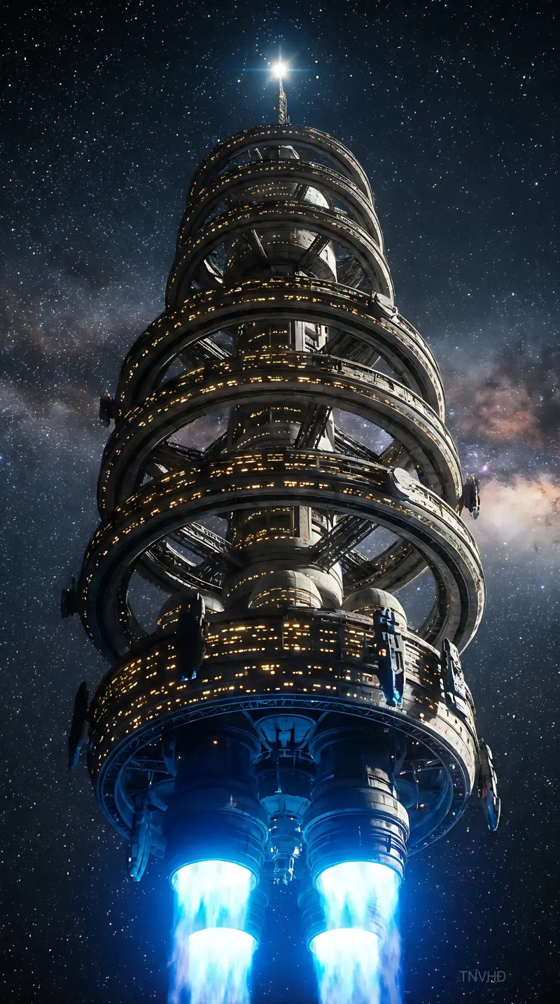 AI: A generation ship — a city-sized spacecraft —
traveling between the stars,
verti...