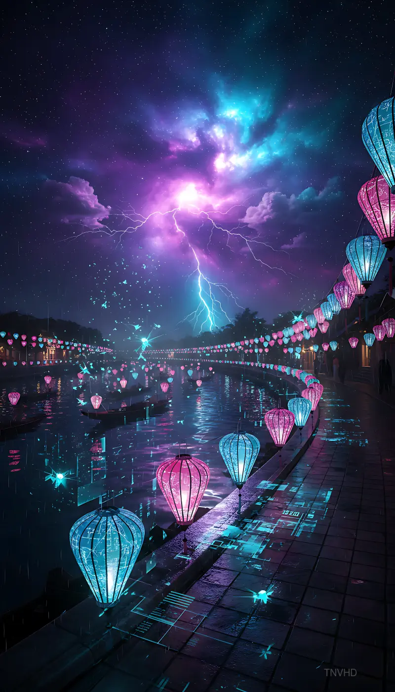 Neon Nebula Lantern Festival