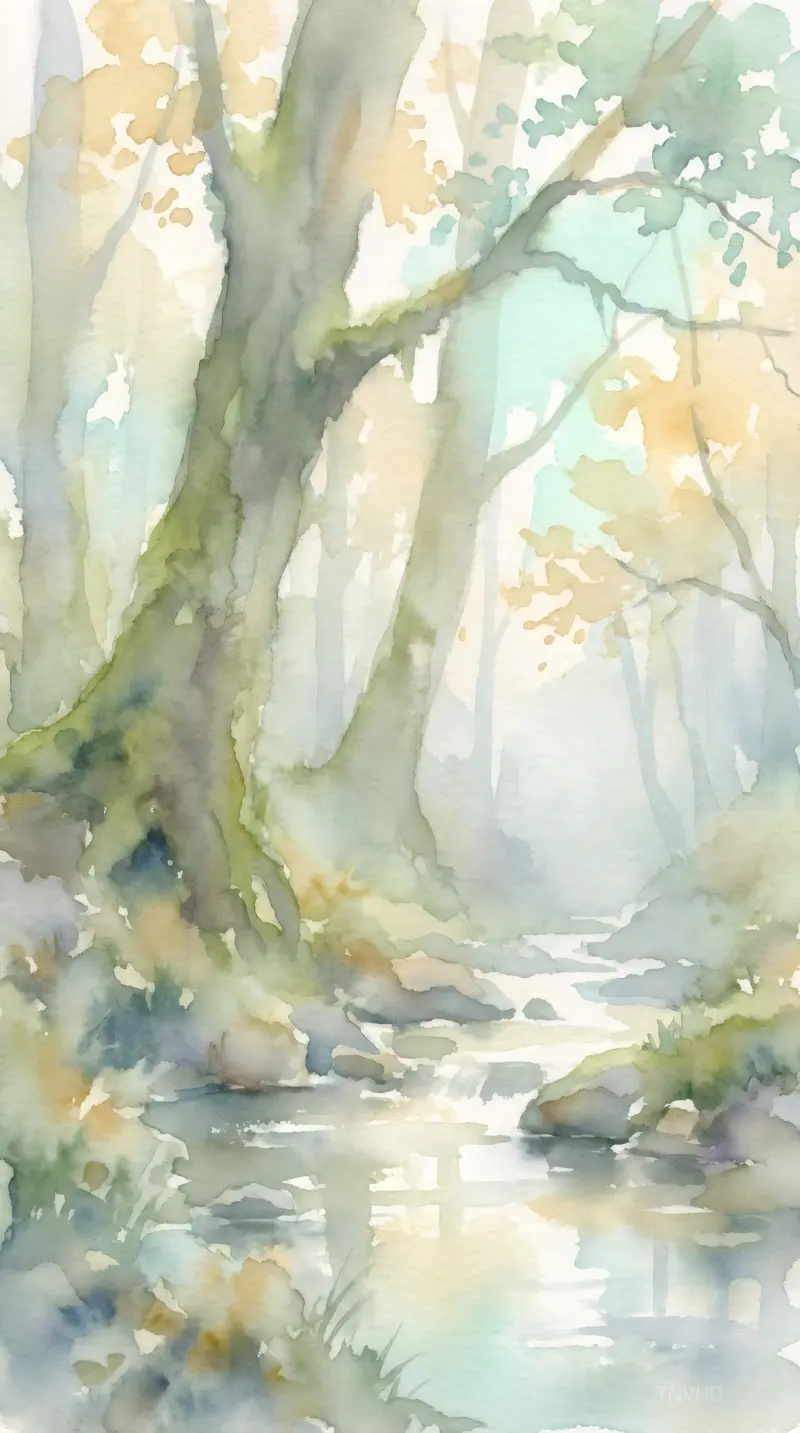 Mist-Kissed Spring Forest