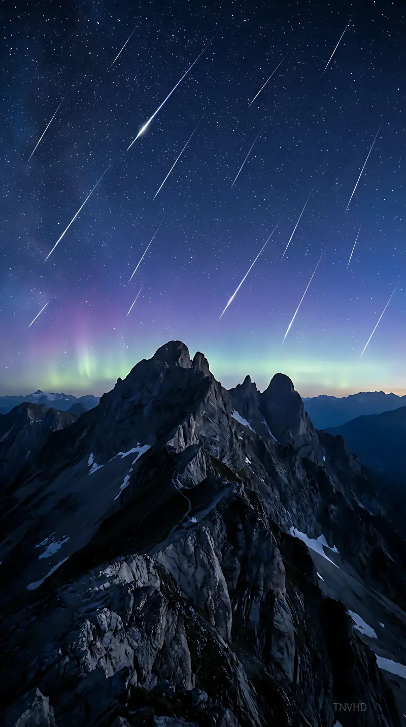 Cosmic Skyfall Over Ridge