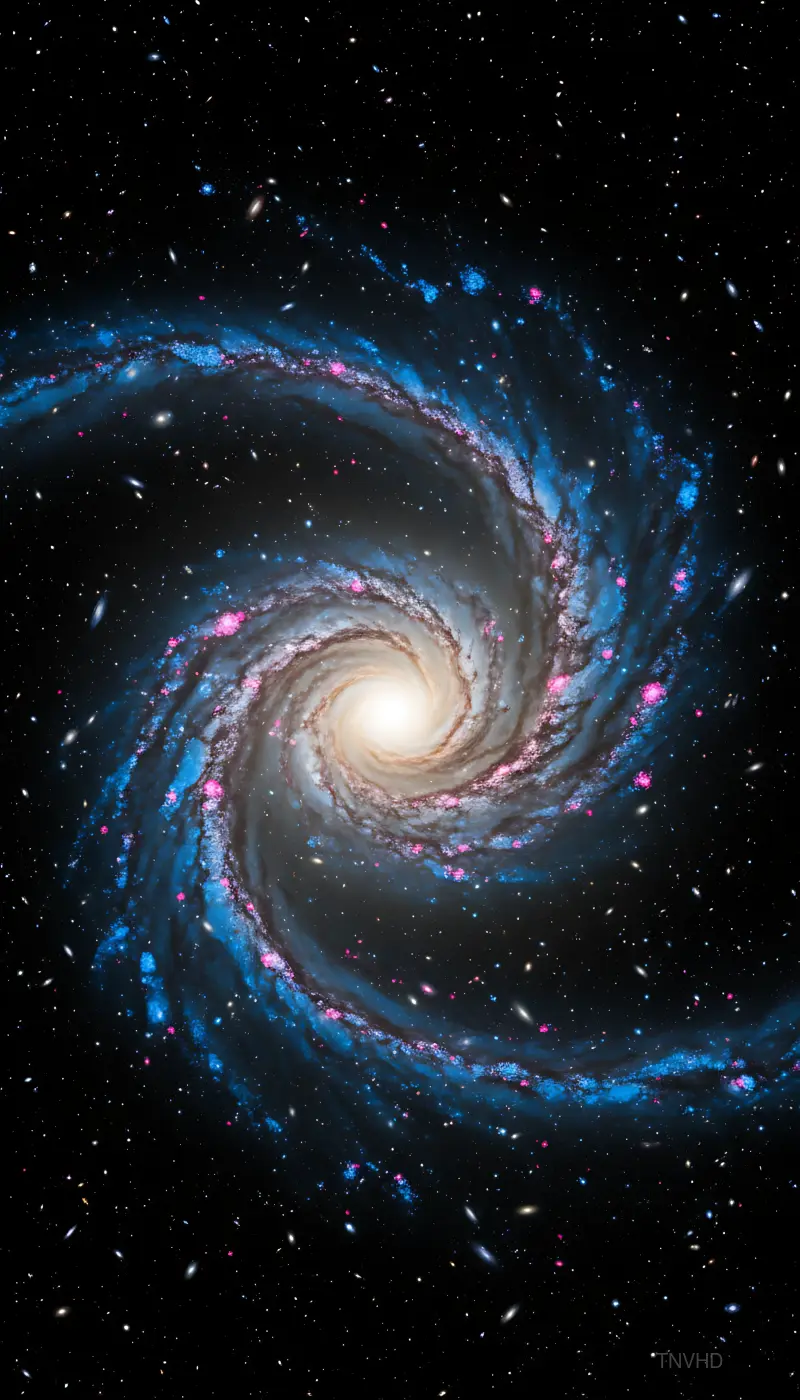 A perfect face-on spiral galaxy