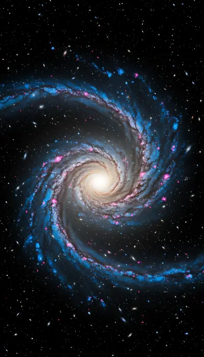 A perfect face-on spiral galaxy